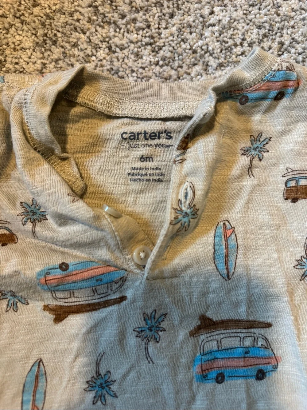Carter’s 6mo Shortie Onesie